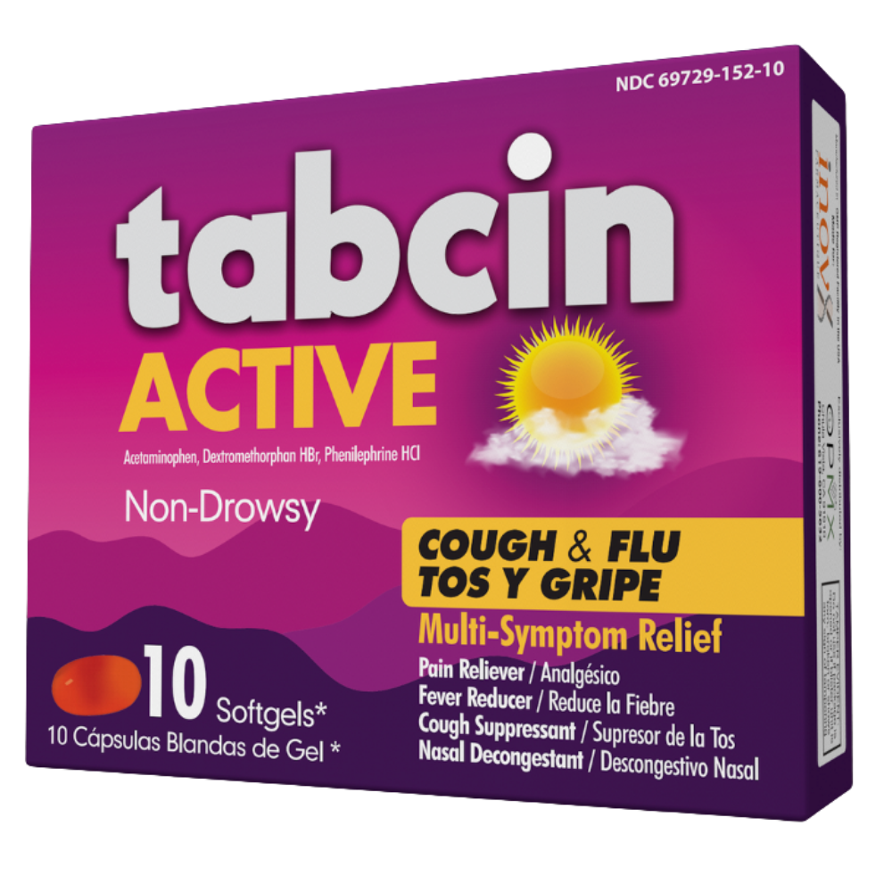tabcin Active — Daytime non-drowsy soft gels