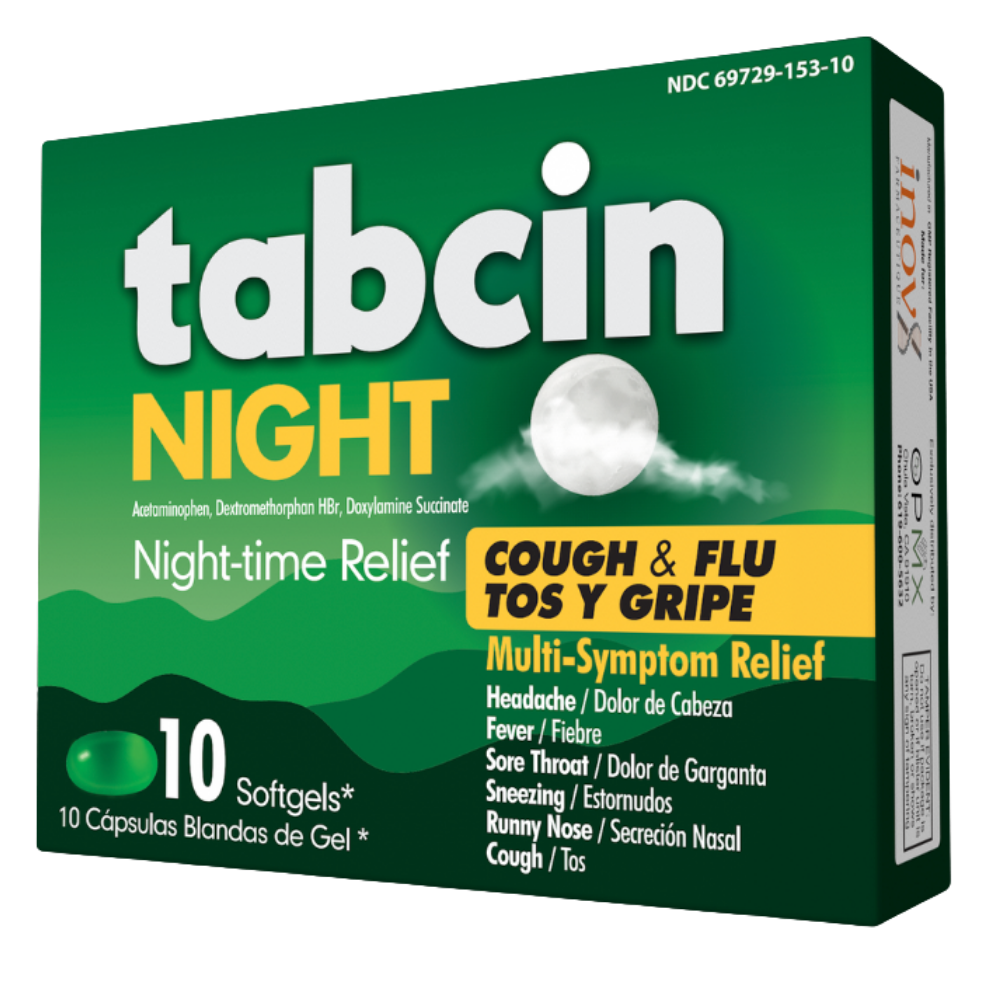 tabcin Night — Night-time relief soft gels